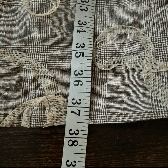 BRYN WALKER Grey Size S Lagenlook Linen Mesh Swirl Design Button Tunic Jacket - Picture 3 of 10